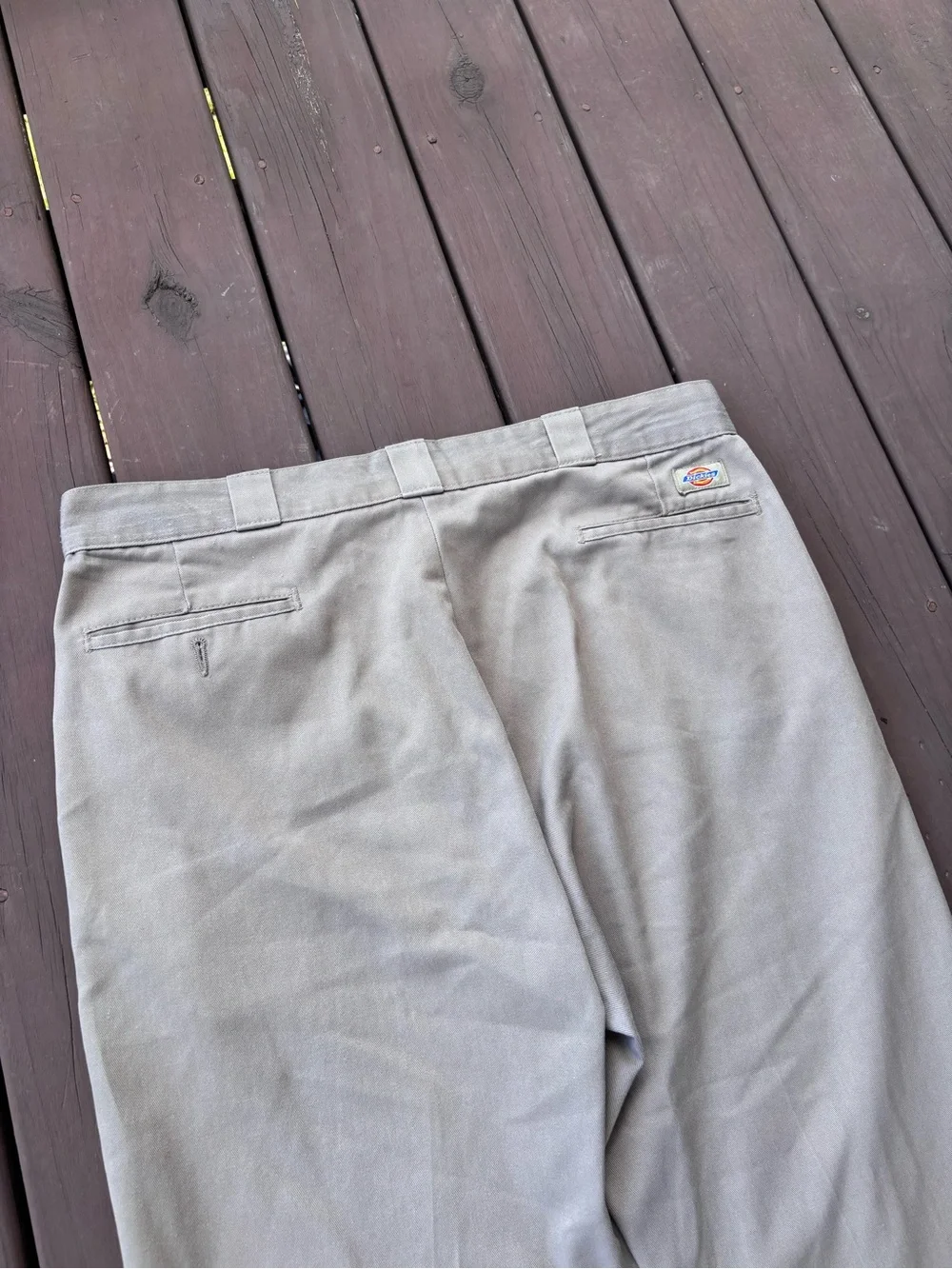 Dickies Work Pants Khaki Stone W38 L32 Straight Leg Workwear